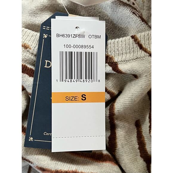 Democracy Zebra Stripe Sweater S NWT - Picture 9 of 9